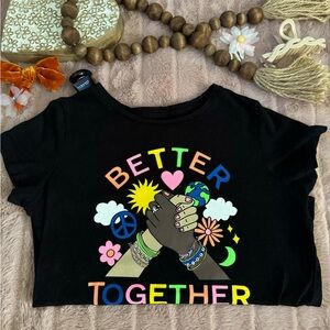 Better together girls size sz 10 upcycled by me on this Old Navy top🦋💫